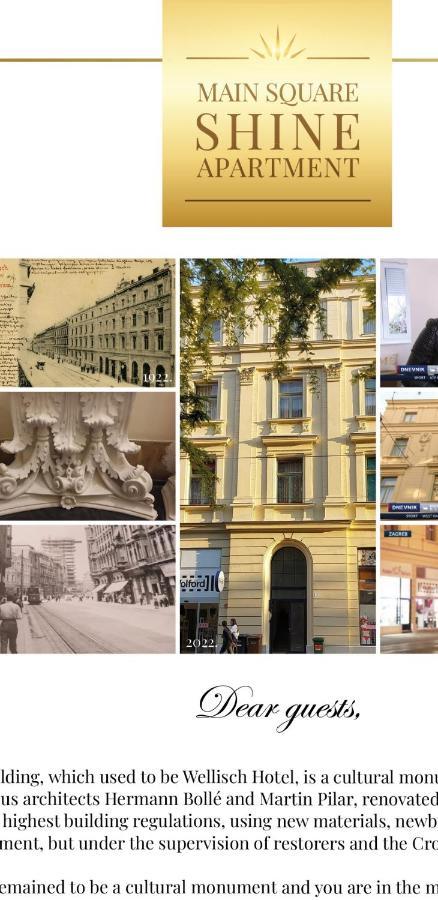 Luxurios And Historic Apartment "Shine" - Right On The Main Square 자그레브 외부 사진