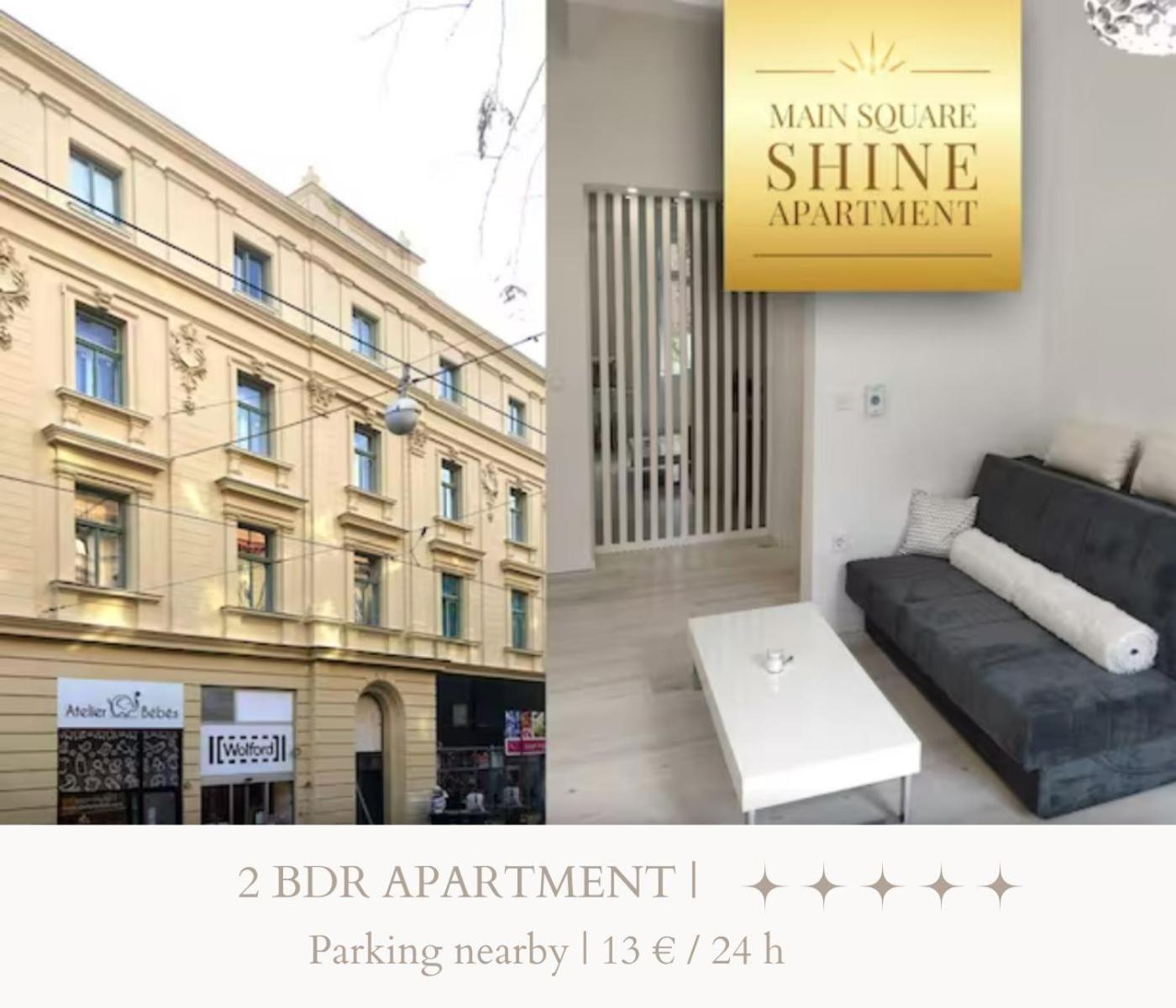 Luxurios And Historic Apartment "Shine" - Right On The Main Square 자그레브 외부 사진